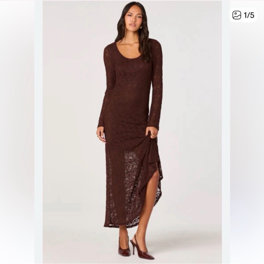 Beautiful brown lace dress
